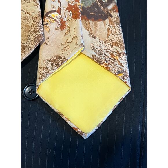 Wembley {Rare} Vtg Cabaret Colors by Wembley Wide Tie 56"x4" - Picture 3 of 4